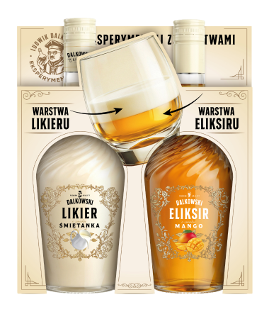 Zestaw Dalkowski Likier śmietankowy 15% + Eliksir Mango 10%